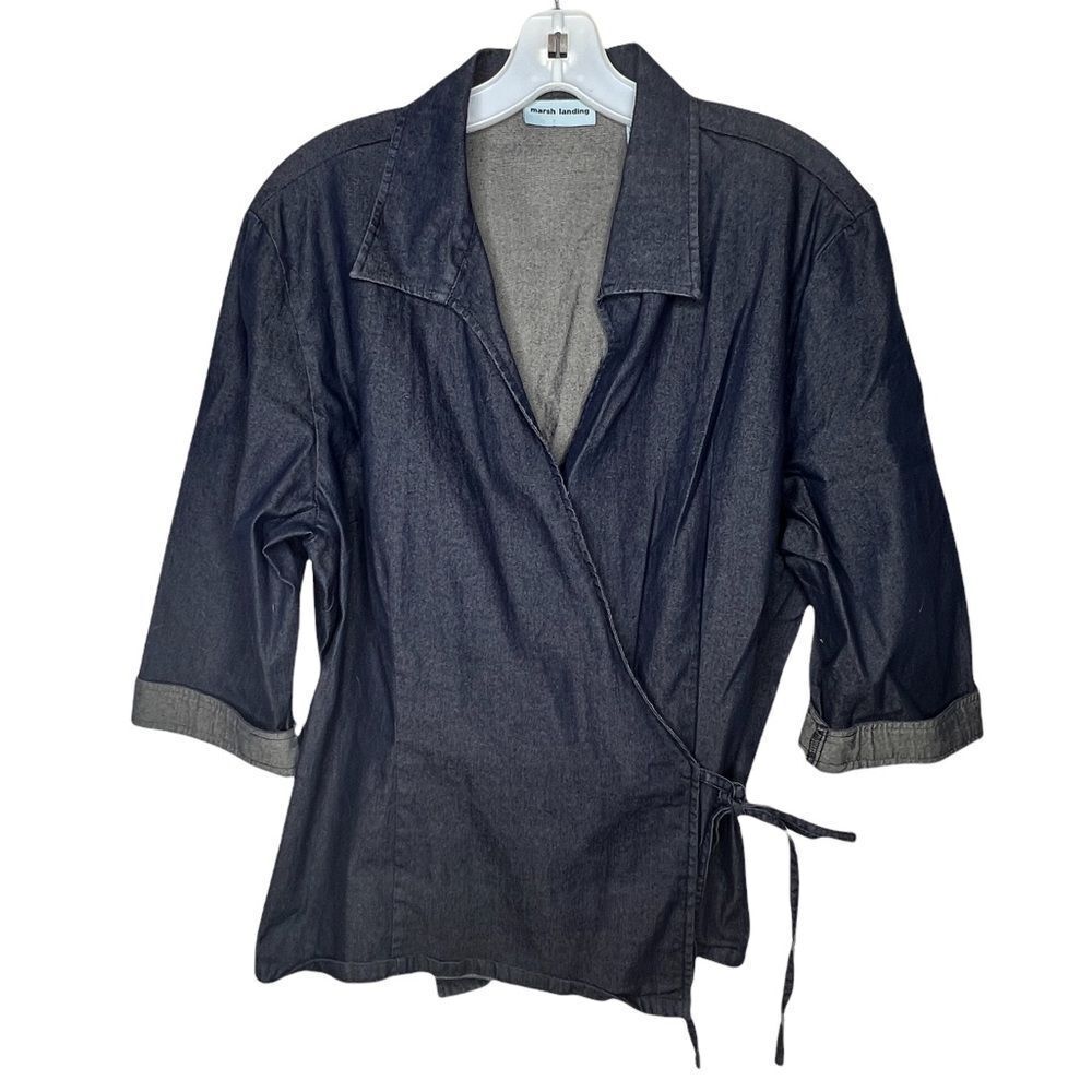 Marsh Landing Wrap Top